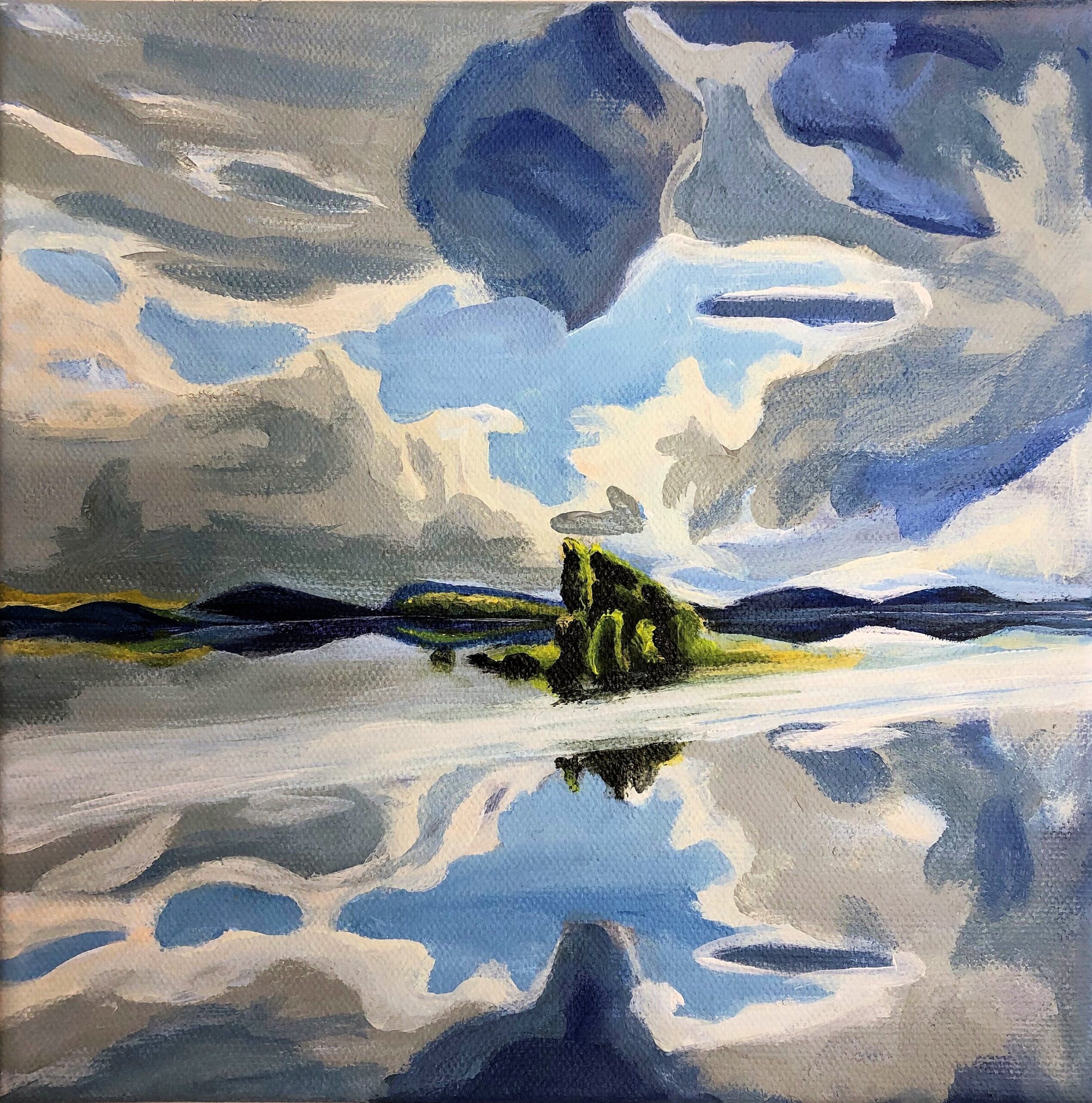 "Nuages sur le lac" d'après Gallen Kallela