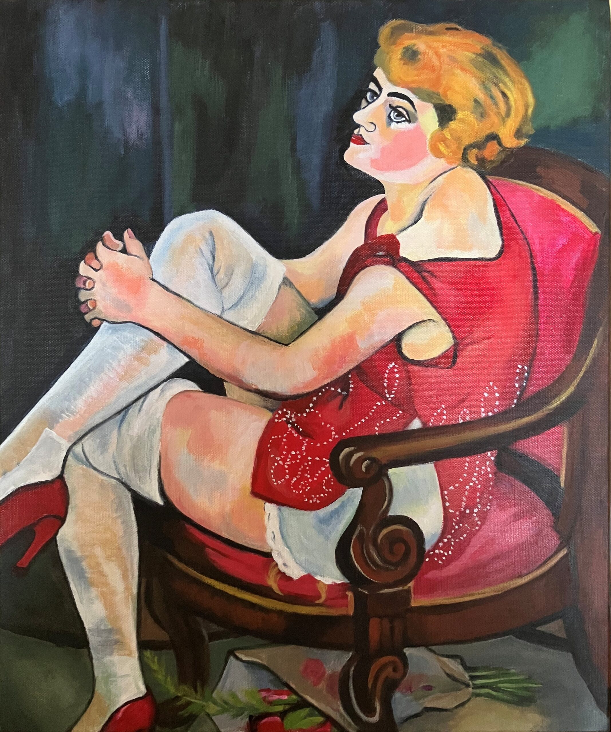 Les bas blancs (d'après Suzanne Valadon)