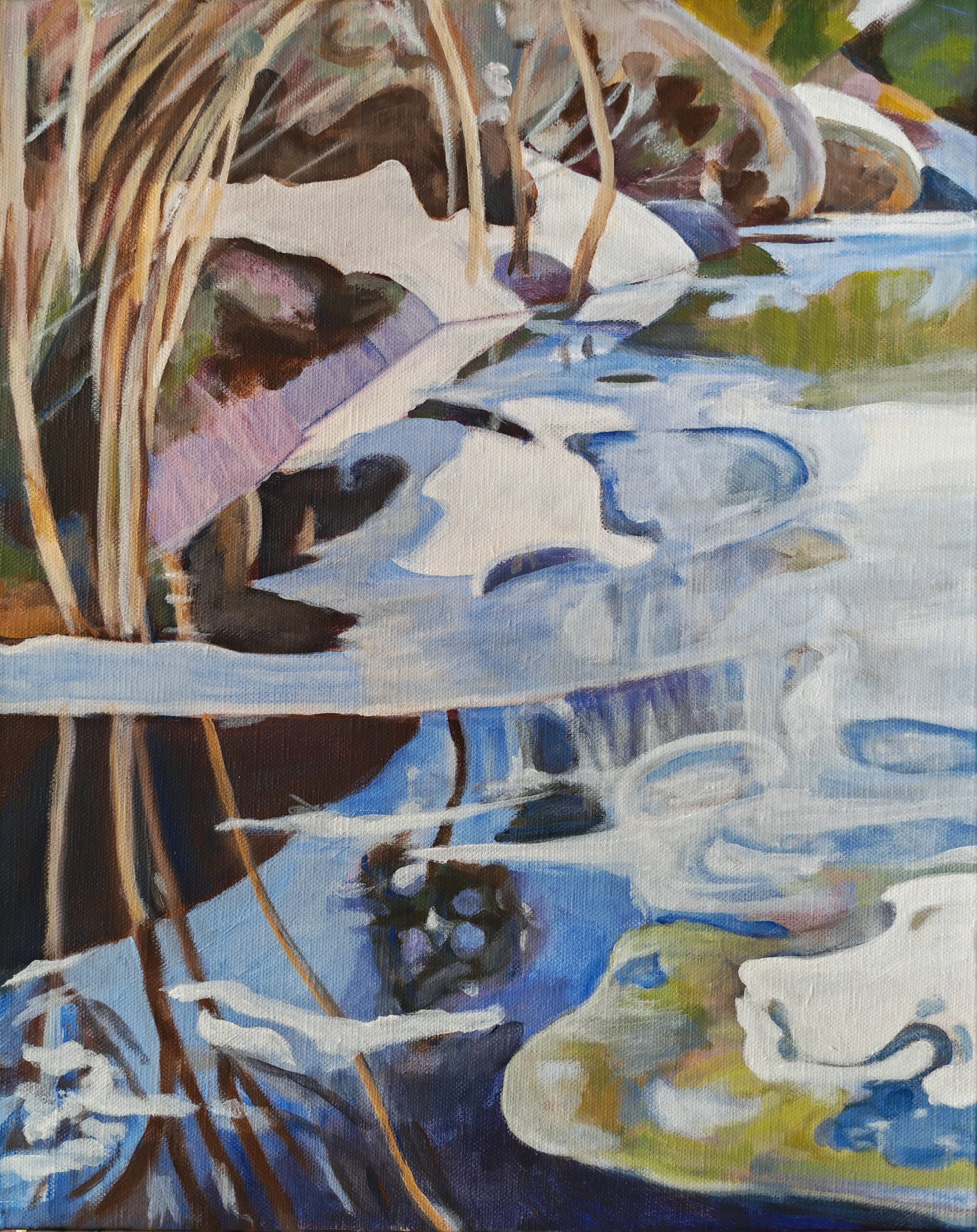 La glace se brise (d'après Pekka Halonen)